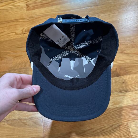 Puma Quiet Golf Rope Snapback Hat Navy Blue Embroidered Logo NWT - Picture 3 of 3